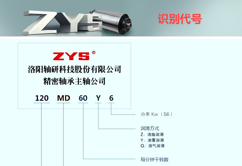 機床高速磨用電主軸120MD36Y8.5C(GDZ36C)